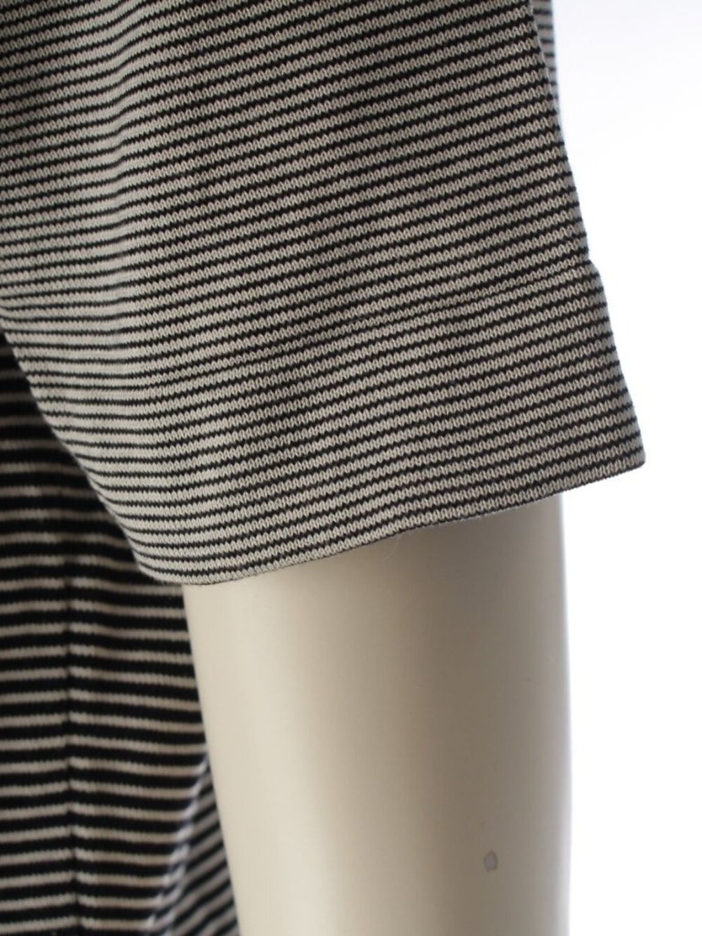 Chanel 97c Cotton CC Logo Border Short Sleeve T-Shirt White Black 42 - Picture 6 of 10